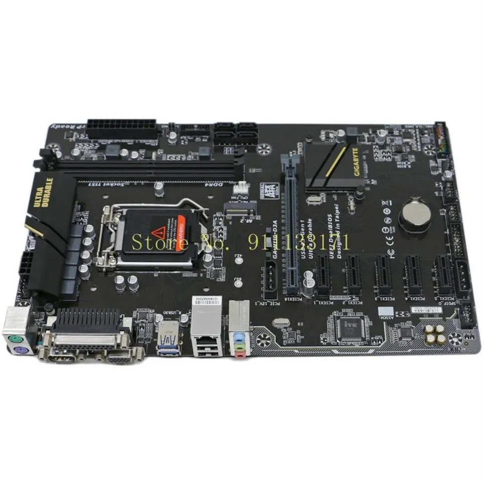 Motherboards For GIGABYTE H110 D3A Desktop GA H110 D3A Motherboard H110 Socket LGA 1151 DDR4