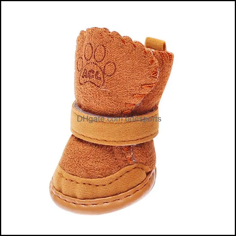 Small Dog Cat Pet Shoes Chihuahua Puppy Winter Warm Boots Shoes S-XXL 2Color