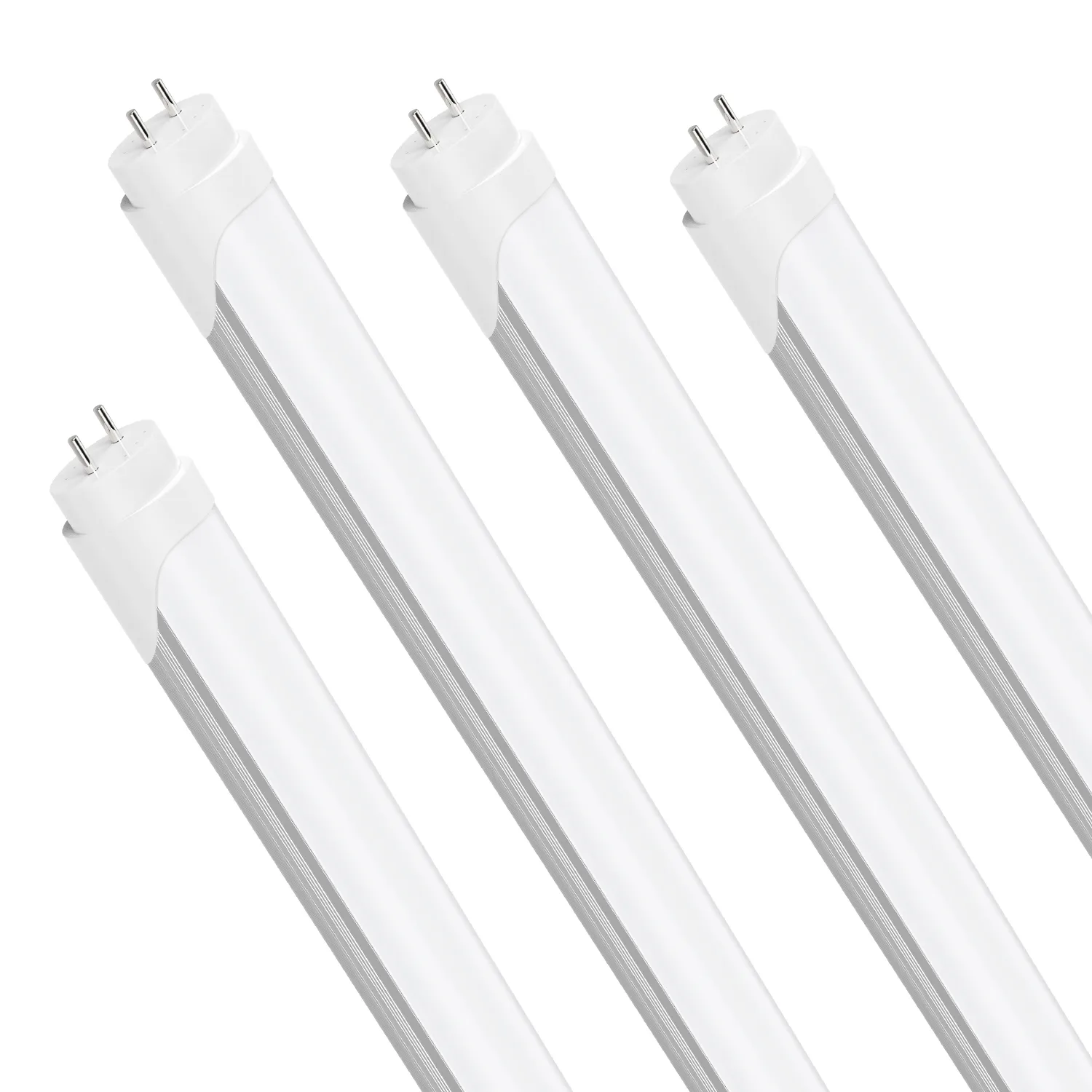 US-Lager T8-LED-Röhrenleuchten, 1,2 m, G13, Dural-Reihe, klare Abdeckung, mattierte Abdeckungen, 5000 K, 28 W, Tageslichtweiß, Garagengeschäft, Büroleuchten