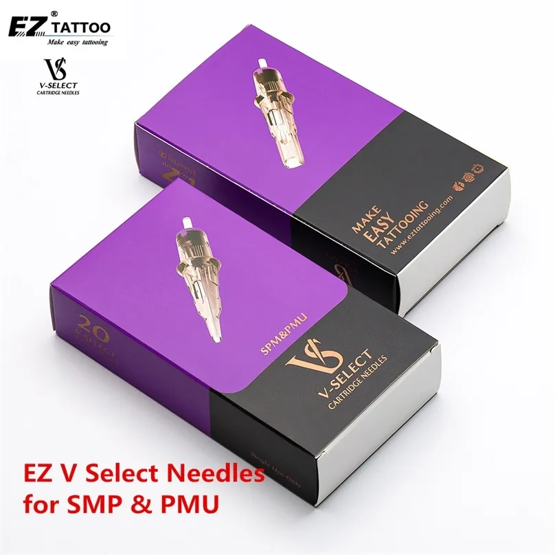 EZ System PMU V Select Cartridge igły do tatuażu mikropigmentacja makijaż permanentny brwi eyelinver usta Microblading 220706