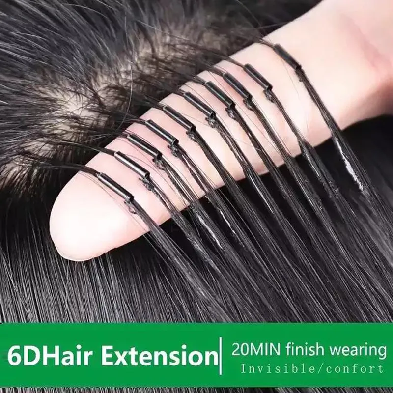 6D Remy Extensions Human Hair Extensions Bionda Marrone Nera Pre Legata 1 Fila 5 Fili 100g 125S Da 44 82 DHgate