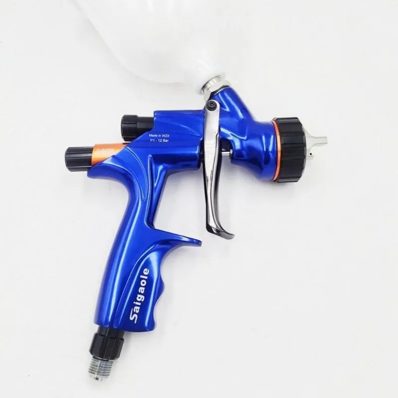 Professional Spray Guns Pneumatic Gun 1.3mm Stainless Steel Nozzle Air Water-based Paint Varnish Sprayer Atomization