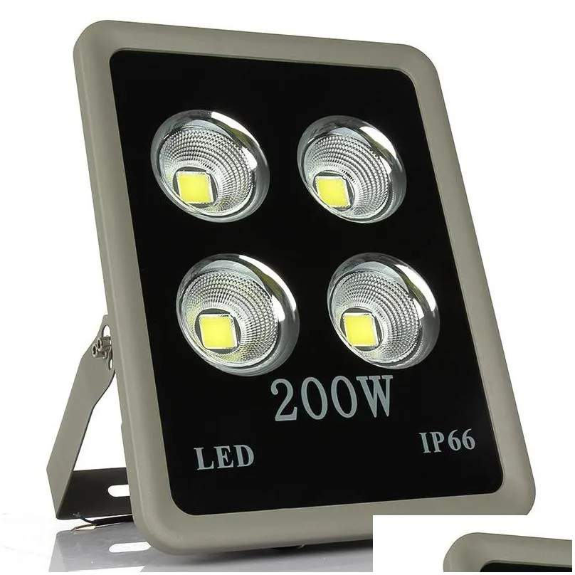 led floodlight ac 85265v cob 200w 300w 400w 500w reflector flood lighting spotlight waterproof outdoor gargen lamp