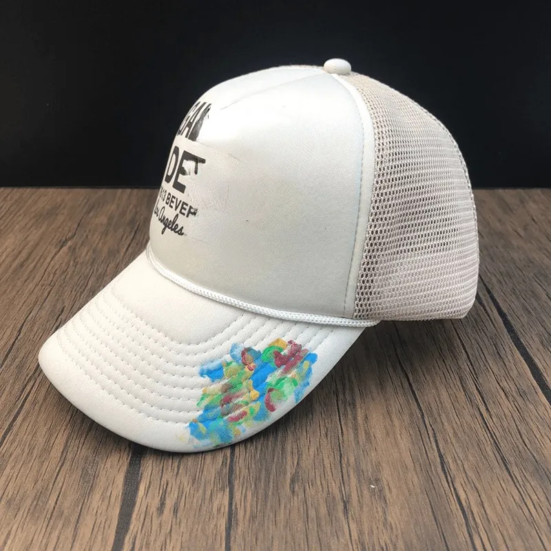 Caps de bola GP Graffiti Hat Lettering Cap brim Brimeiro de beisebol para homens e mulheres cartas casuais imprimindo com