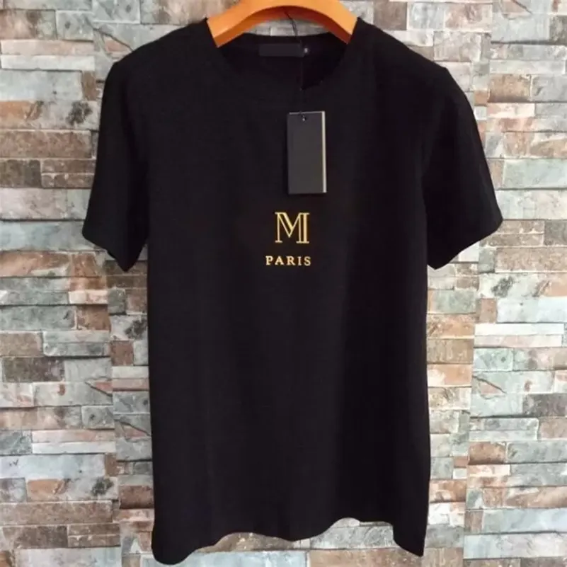 2022 T Shirt Summer Mens Luxuries Designers Black White 100 ٪ Tshirt tshirt tees tees مع رسائل طباعة الأكمام القصيرة من أعلى البيع بالهيب هوب ملابس polos