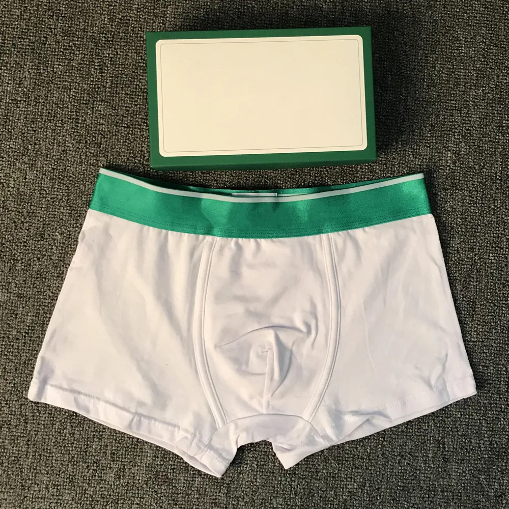 Heren boxershorts Ondergoed onderbroek designer ondergoed boxers luxe Frankrijk merk man conton mode 7 kleuren Aziatische maat Zonder doos groen slipje knickers