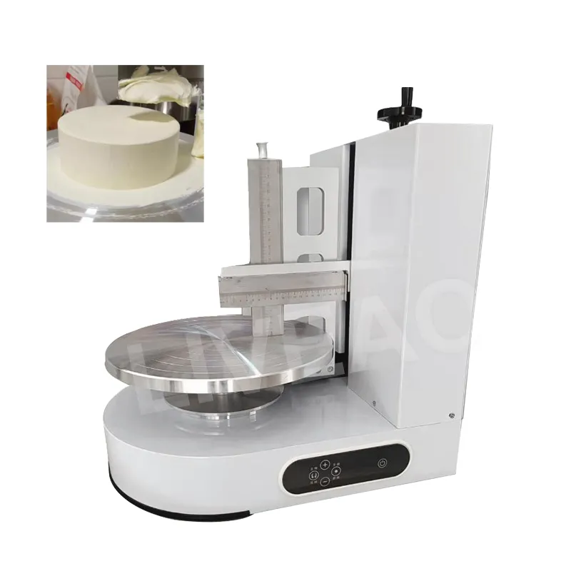 Máquina semiautomática para teñir embriones de pastel de cumpleaños de cocina, esparcidor de crema para pasteles, equipo para hornear