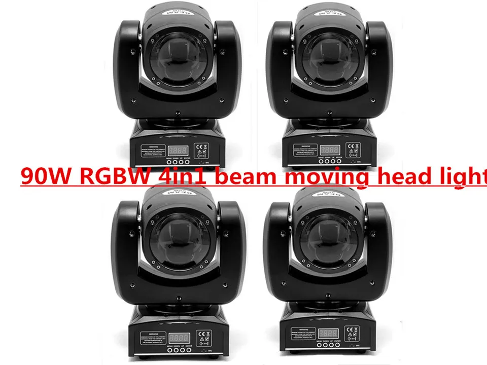 Mini LED RGBW 4 i 1 Moving Head Projector för DJ Disco Super Bright LED -ljus