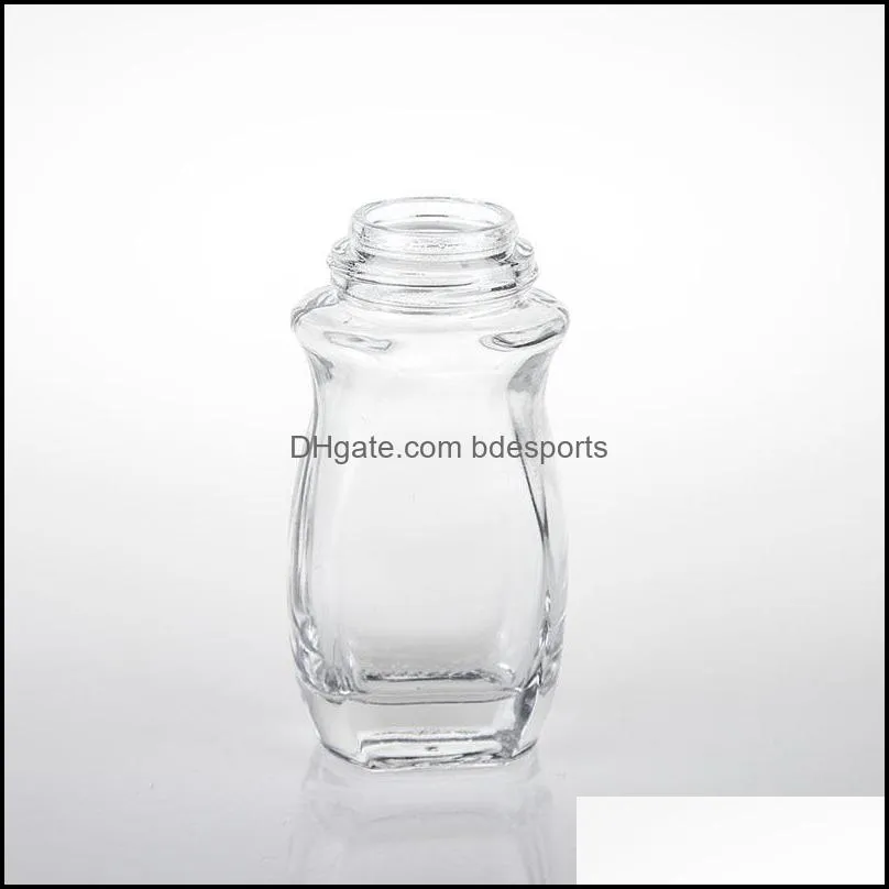 30ml 1oz 50ml Clear Glass Roll On Bottle Essential Oil Perfume Bottles Travel Dispenser Big Roller Ball PP Cap