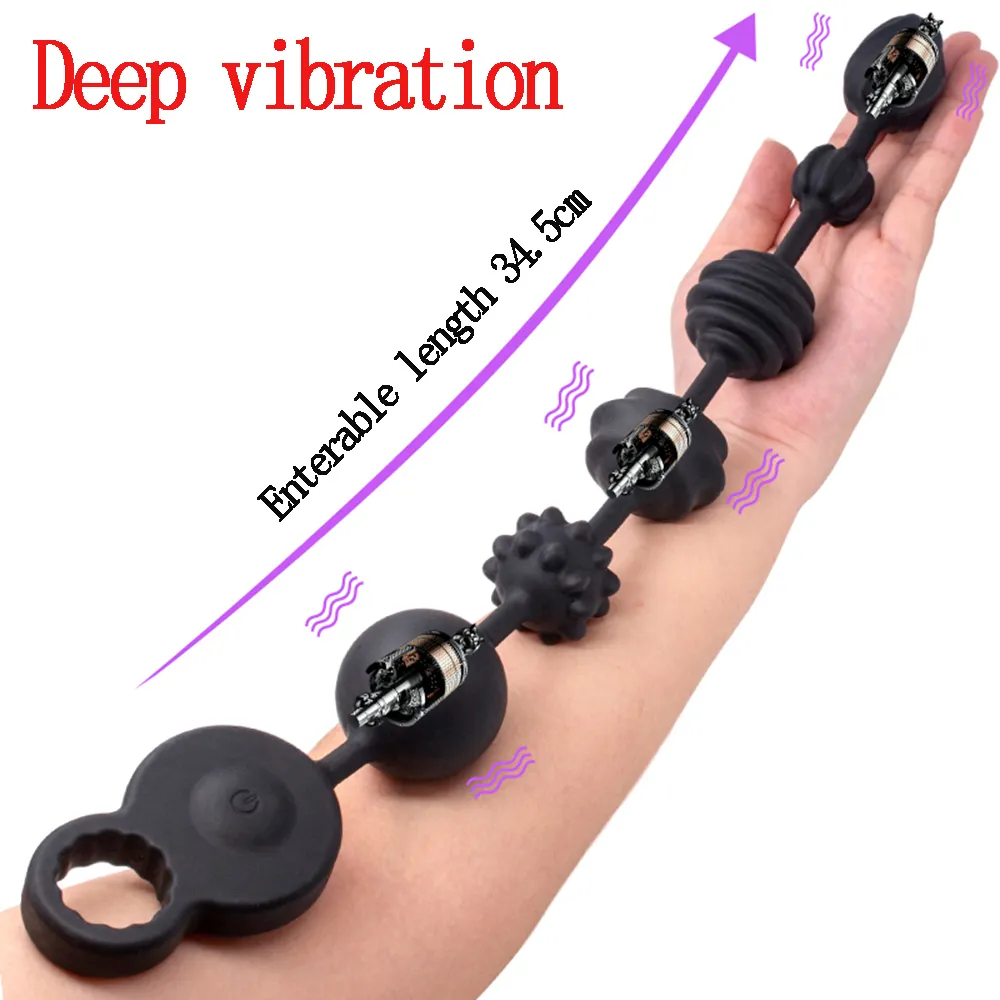 Super Long Silicone Prostate personal massager for