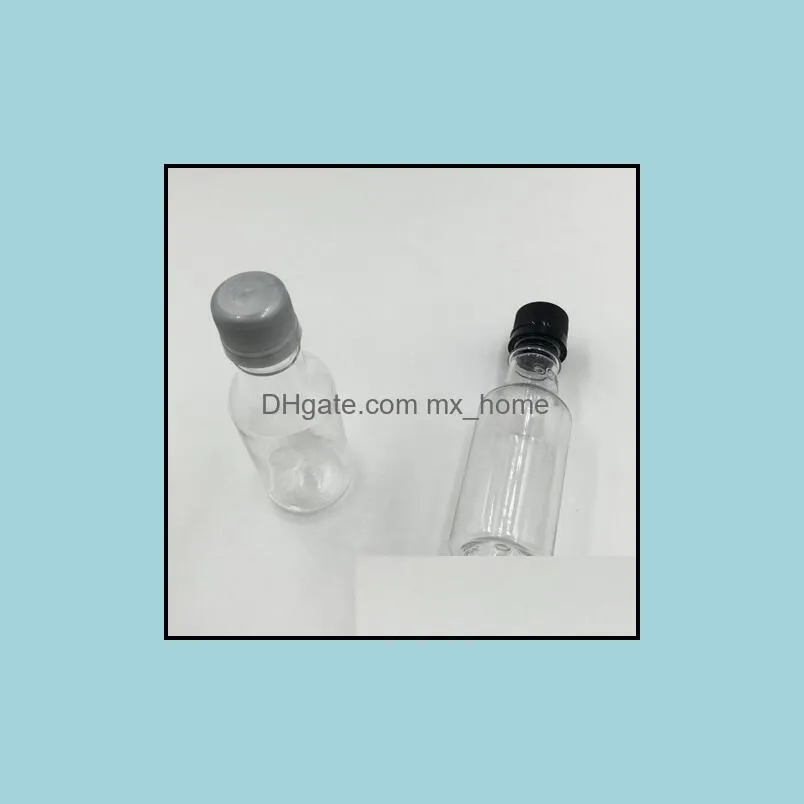 Mini bouteilles d'alcool 50 ml transparent vide en plastique vin S (noir) livraison directe 2021 emballage bureau école entreprise industrielle Ps9Qz