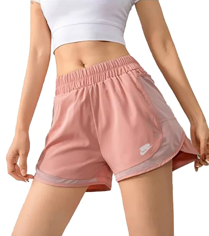 Femmes élastiques shorts en maillot de sueur yoga pantalons de survêtement décontracté jogging fitness fitness respirable court gymnase extérieur pantalon sport avec poche