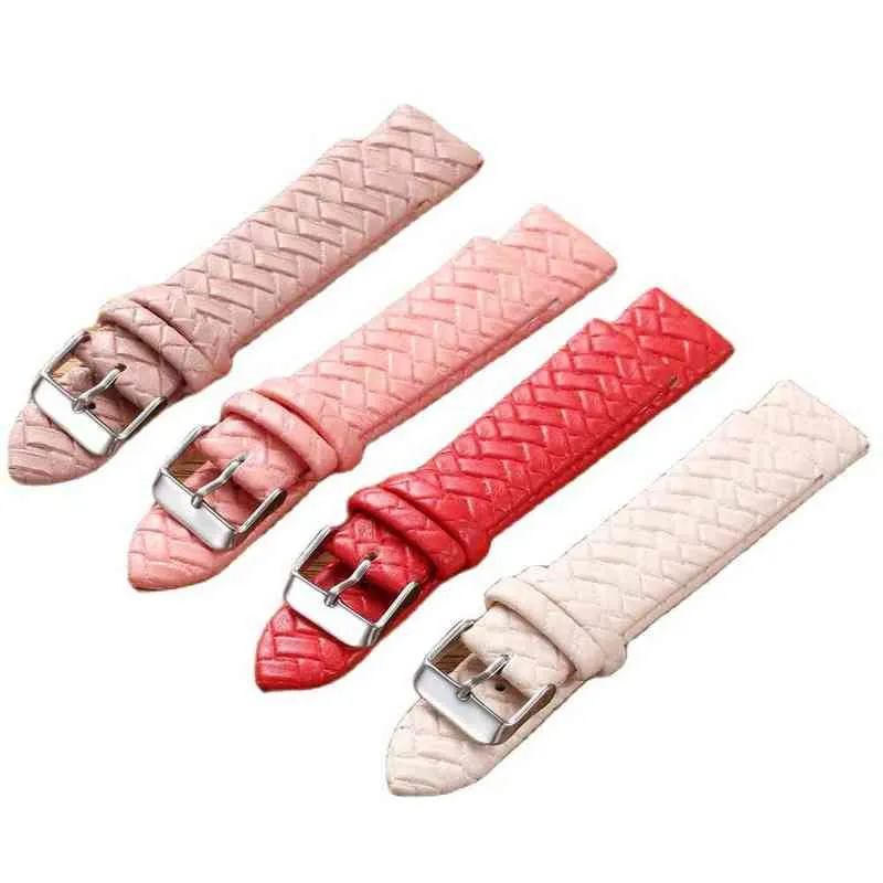 Strap 8mm 10mm 12mm14mm 16mm 18mm 20mm 22mm 24mm Soft Weaveband For General Genuine Leather Band G220420