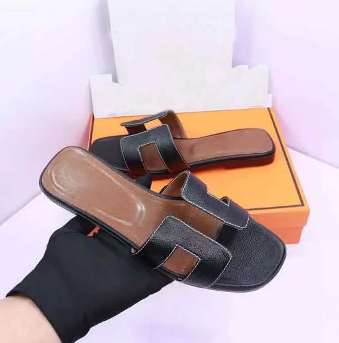 Kobiety Sandal Slipper Slajdów Seksowne Wysokie Obcasy Buty Luksusowe, Projektant But Dla Kobiet Czarne Prawdziwej Skóry Sandały Sapper Hołd Płaskie marki z pudełkiem