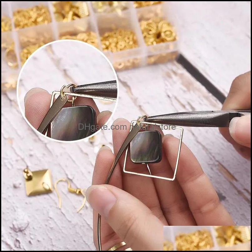 Alloy Accessories Set DIY Jewelry Findings Tool Earrings Hook Earplugs Open Jump Rings Lobster Clasp Jewelry Making Supplies Kit
