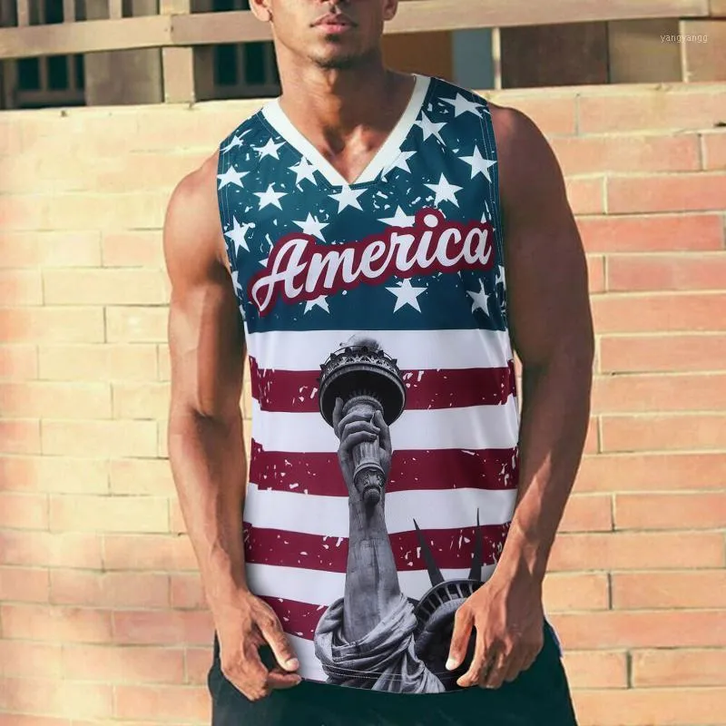 남성용 티셔츠 2022 여름 조끼 탑 유럽과 미국 추세 패션 의류 3D 거리 대형 반팔 Tshirt