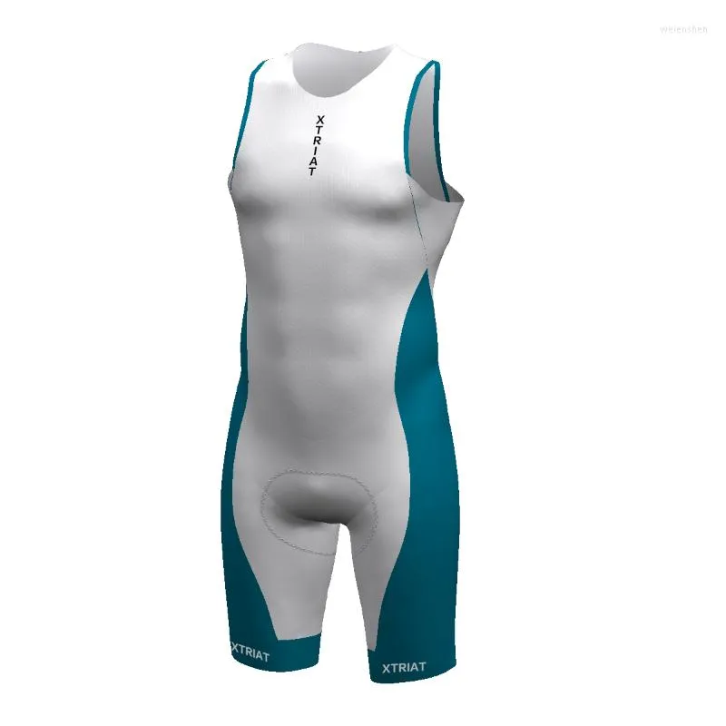 Racing set xtriat 2022 män triathlon cykling ärmlös skinsuit mtb sommar kit cykel kostym ciclismo kläder som kör bad jumpsuit