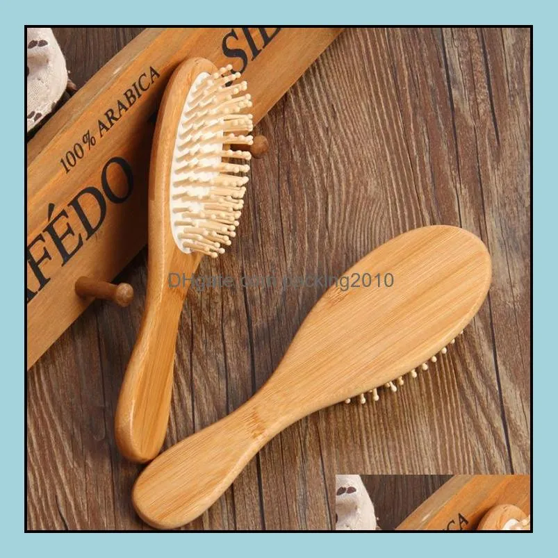 Party Favor Event Supplies Festive Home Garden Natural Bamboo Brush Healthy Care Mas Hair C DHD3S