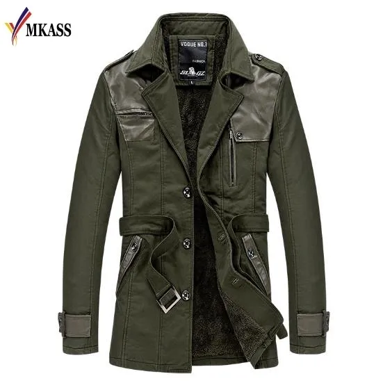 Hot Warm Men Winter Jacket and Coats Brand Plus Velvet Thicken Parka Mens Outwear Winter Coat for Men Tactical Windbreaker