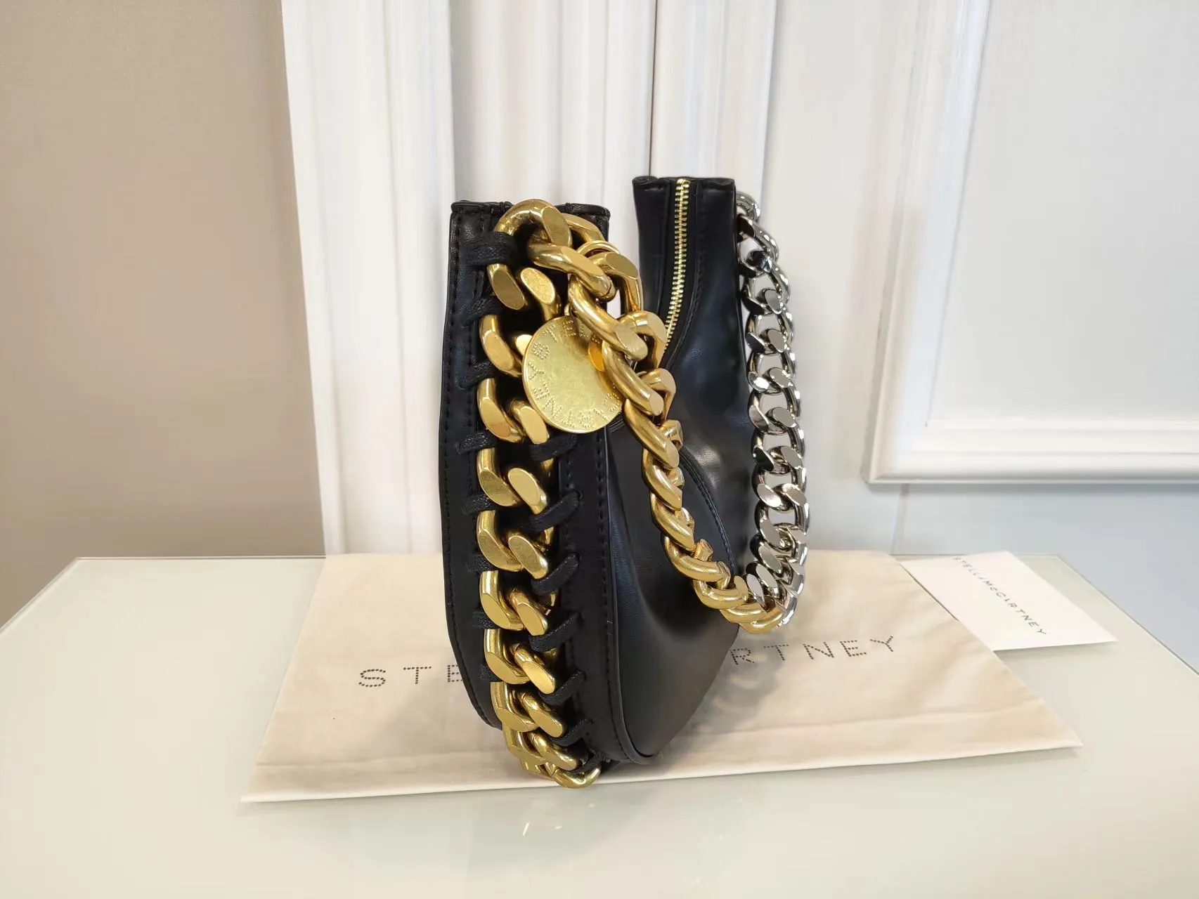 Stella Mccartney Bag 2024 Designer Handbag Shoulder Chains Bags Axillary Package For Women Brand Real Leather Handbags Lady Luxury Shopping Bag 777