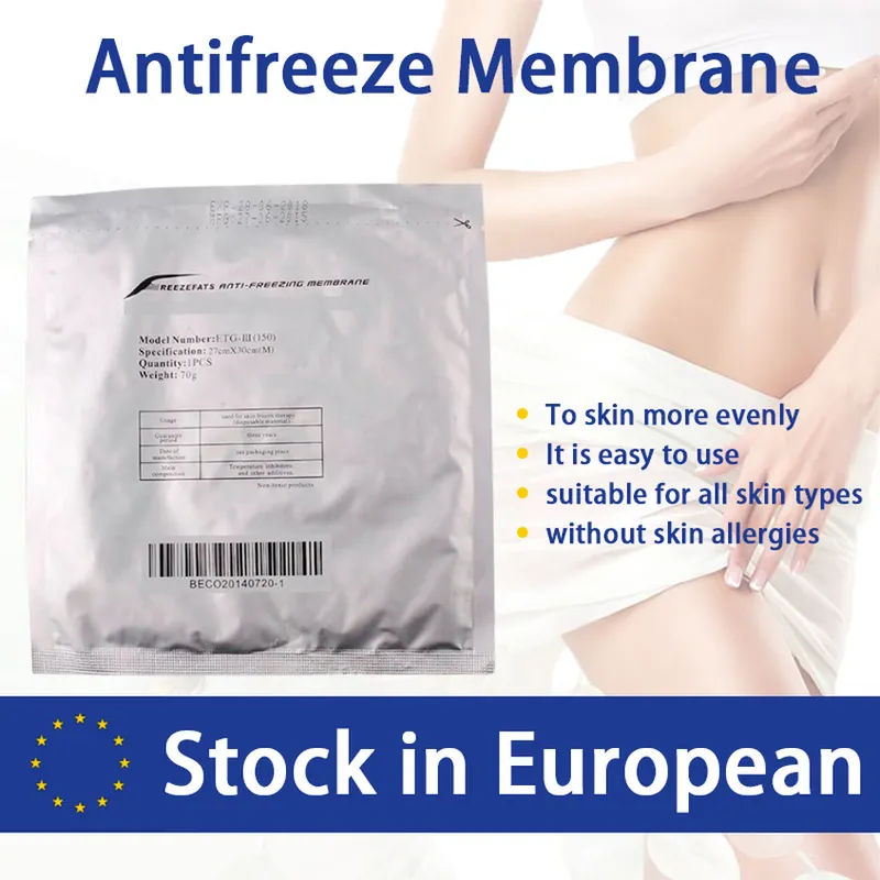 Autres équipements de beauté Membrane pour le corps de gel de graisse de cryolipolyse amincissant la machine de lipolyse Machines de taille fraîches à usage domestique Cryo Body Slim