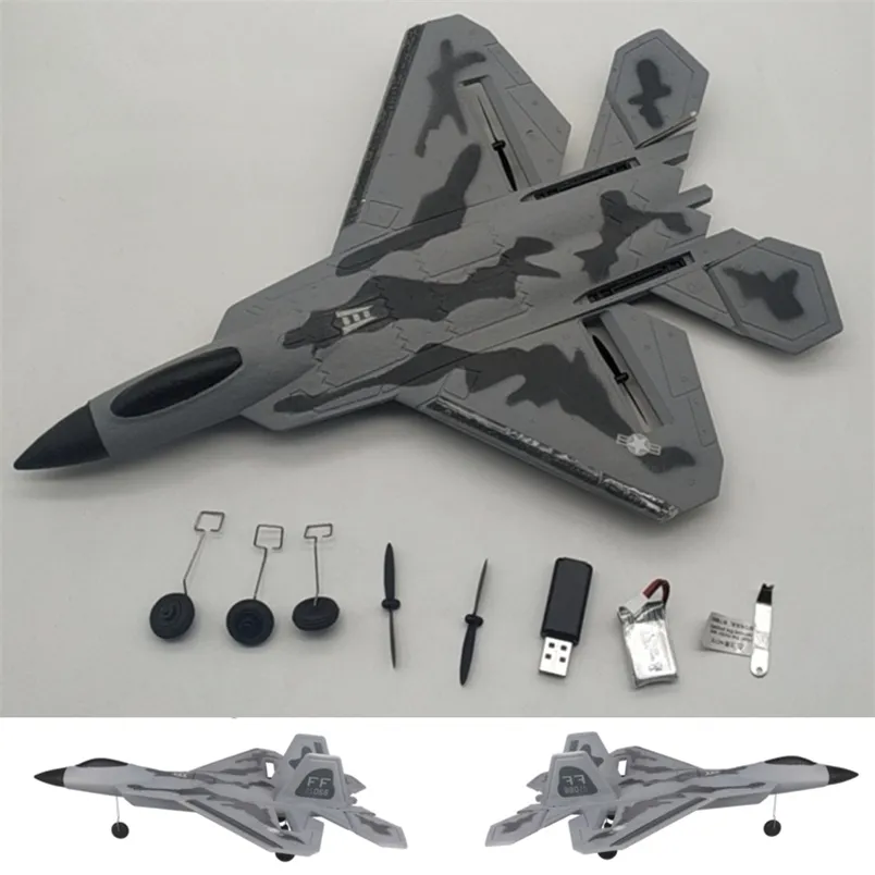 F22 SU35 RC PLNAE電気リモコンスマートプレーン子供は220620をプレイするのに適しています