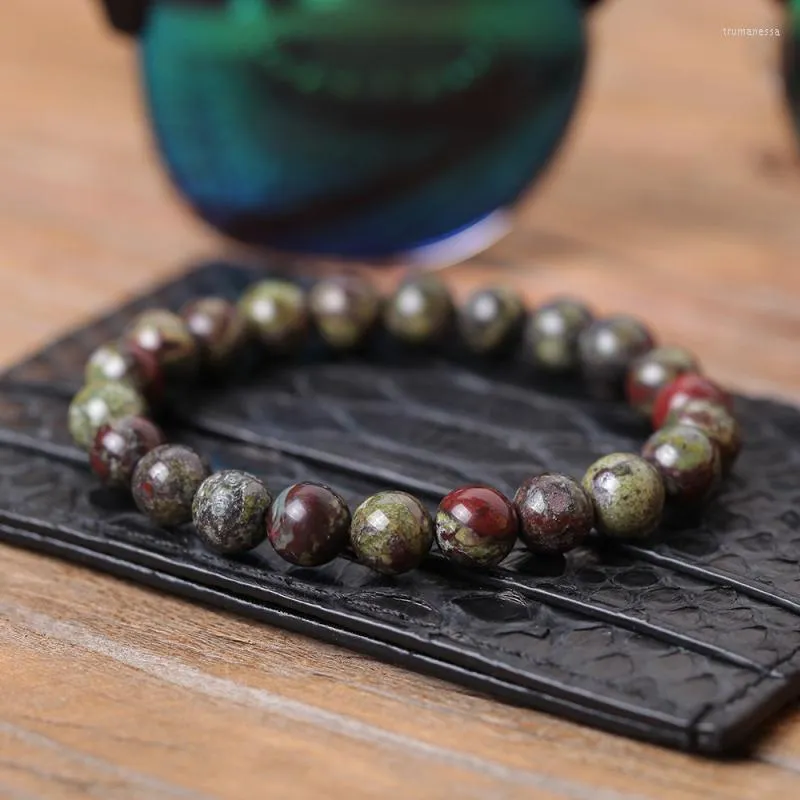 Beaded Strands Natural Stone Armband/Dragon Blood/Men/Stone/Man/Beaded/Stretch/Armband For Women Unisex Lucky Armband Pulseira Masculi