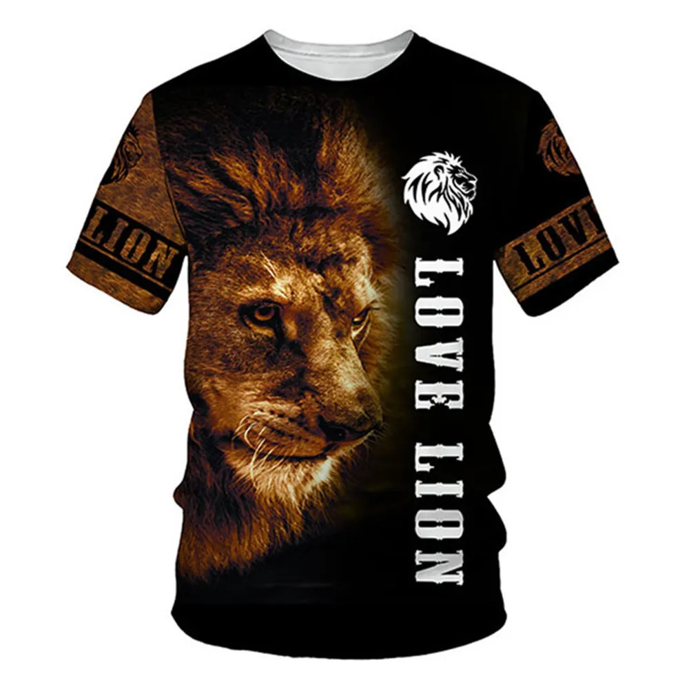 Nuevos chándales con estampado 3D de tigre a la moda para hombres y mujeres, camiseta de cuello redondo de talla grande S-6XL Harajuku0011