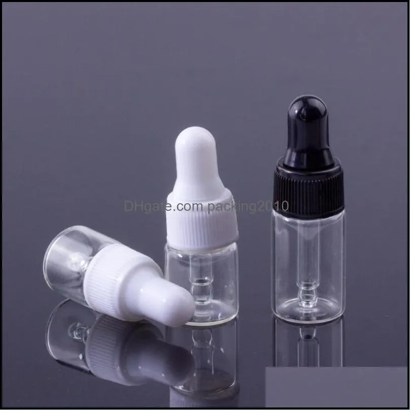 2 3 5 ML Mini Amber Glass  Oil Dropper Bottles Refillable Empty Eye Dropper Perfume Cosmetic Liquid Lotion Sample Storage