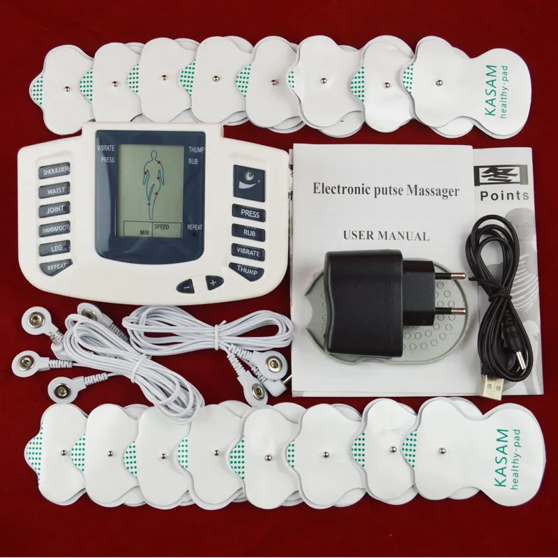 Estimulador elétrico Corpo completo Relax Terapia muscular Massageiro Pulse TENS Acupuntura Máquina de saúde Máquina de saúde adulta brinquedos sexy