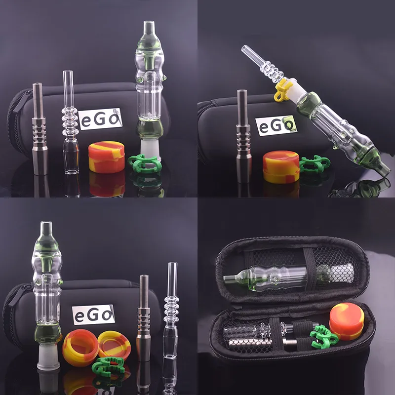 Atacado 14mm queimador de óleo de vidro coletar kit de tubulação de aço inoxidável ponta palha para água dab plataformas bong