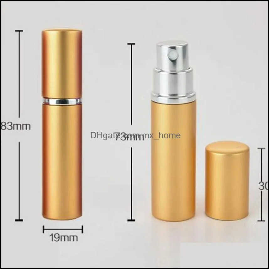 Party supplies 5ml spray perfume bottle portable metal case mini perfumes sub-bottling compact atomizer scent travel refillable cosmetic