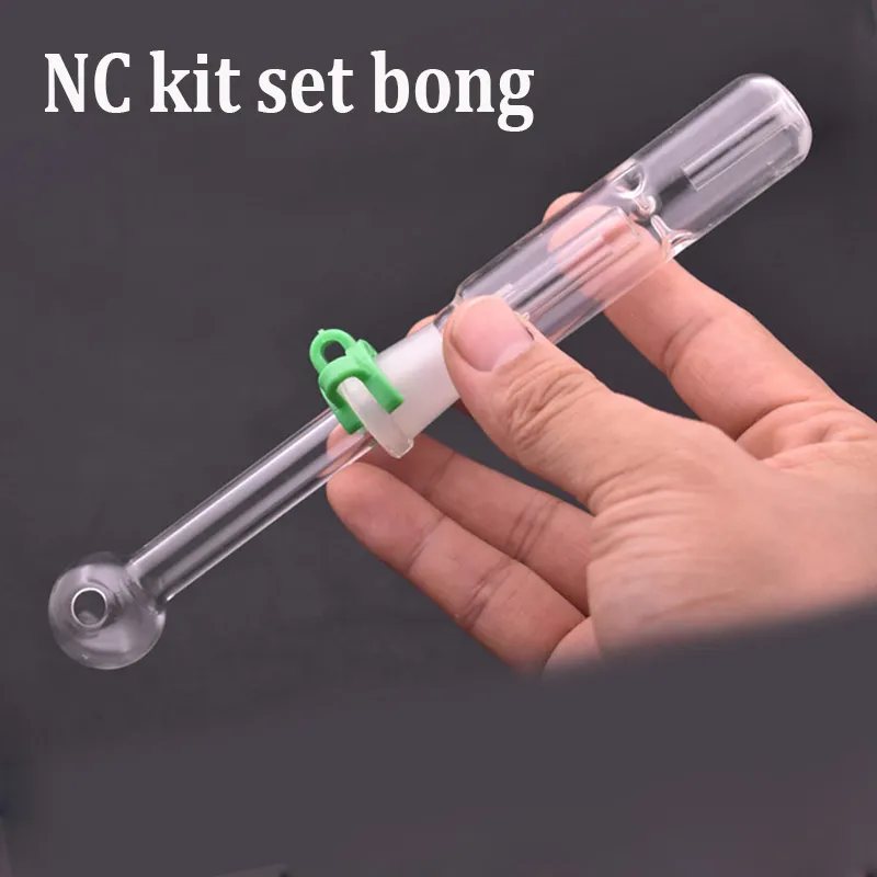 Dab Straw Oil Rig Narguilé Bras Arbre Perc Fumer Pipe Bubbler Dabber Outil Verre Brûleur À Huile Bong avec 14mm Mâle Droit Bol À Huile