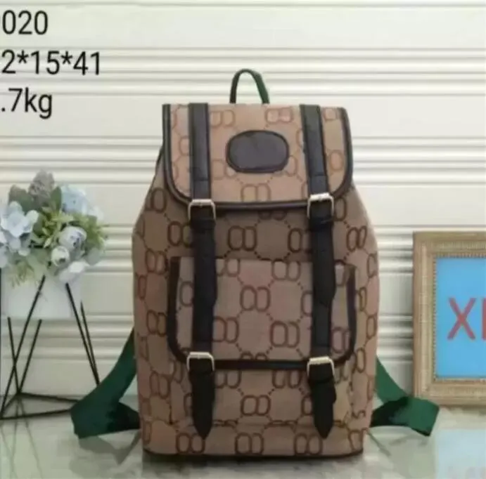 Designer herenrugzak Luxe merk portemonnee Dubbele schouderbanden rugzakken Dames portemonnee tassen Dame geruite portemonnees Duffelbagage tas