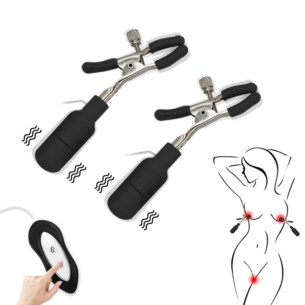 EXVOID Klitoris Clips Vibrator Weibliche Brust Massagegerät Fernbedienung Lesben Spielzeug BDSM sexy für Frauen Männer Erwachsene sexytoys