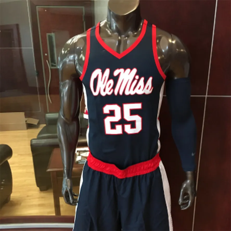 Custom Ole Miss Rebels Basketball Jerseys Stitched Personalized