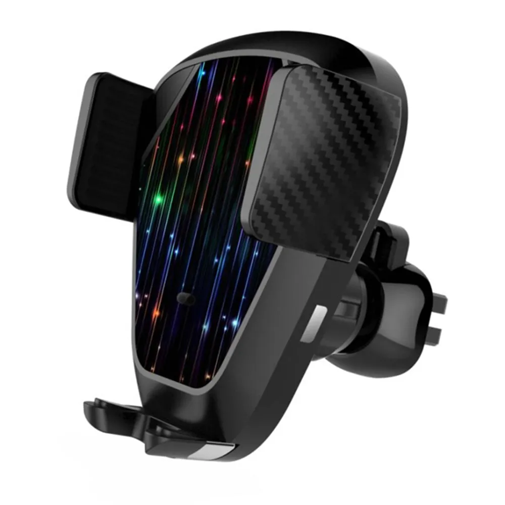 Caricabatterie wireless per auto Qi da 10 W per iPhone Xs Max XR X per staffa sensore a infrarossi intelligente Samsung Supporto per telefono di ricarica rapida Wirless Supporto per veicolo