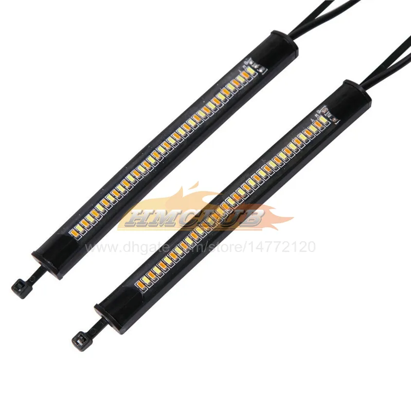 Waterproof Motorcycle Lights Motorcycle LED Turn Signals - 21 SMD Amber Blinker & White DRL Lights, 2-Pack Motorcycle LED Lights - Foto 6