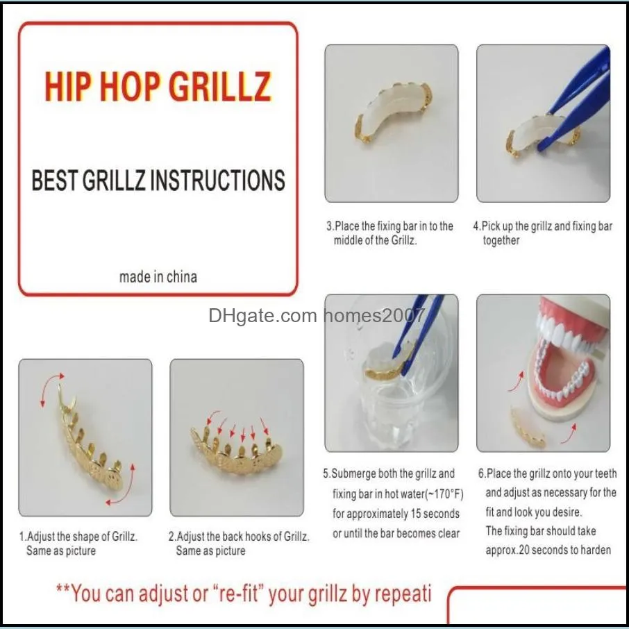 hip hop smooth single flat tooth grillz real gold plated rappers dental grills cool jewelry golden silver rose gold black