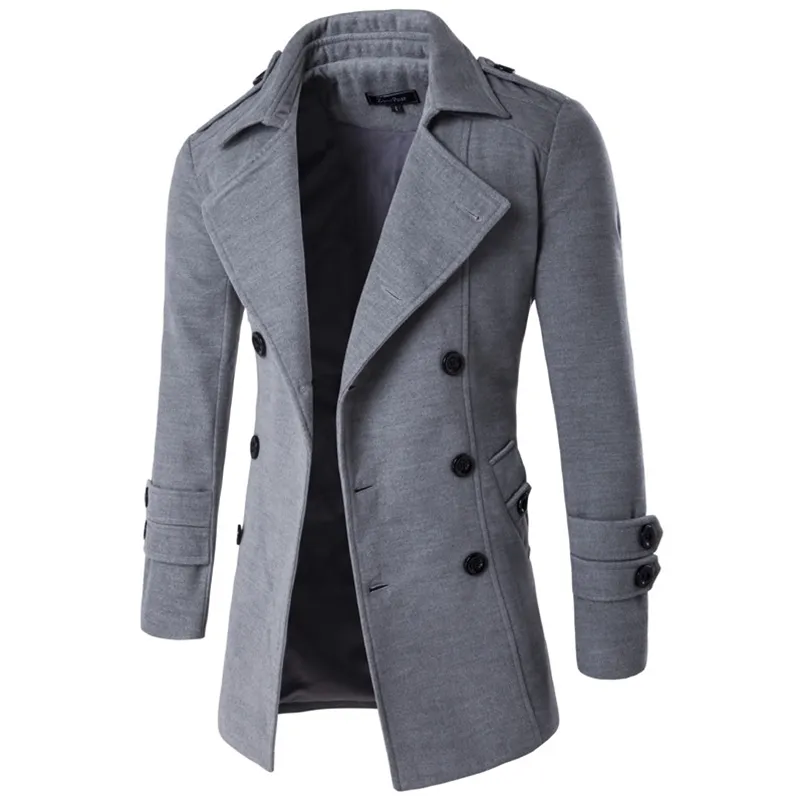2020 가을 겨울 재킷 남자 피코트 남성 재킷과 코트 남성 브랜드 의류 chaqueta hombre 울 블렌드 남자 트렌치 m xxl lj201110