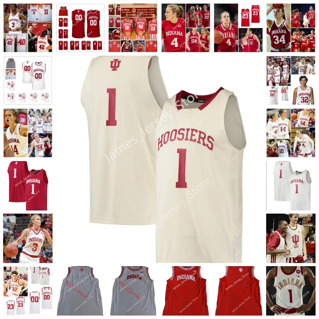 NCAA Custom Indiana Hoosiers Basketball Jersey Joby Wright Ted