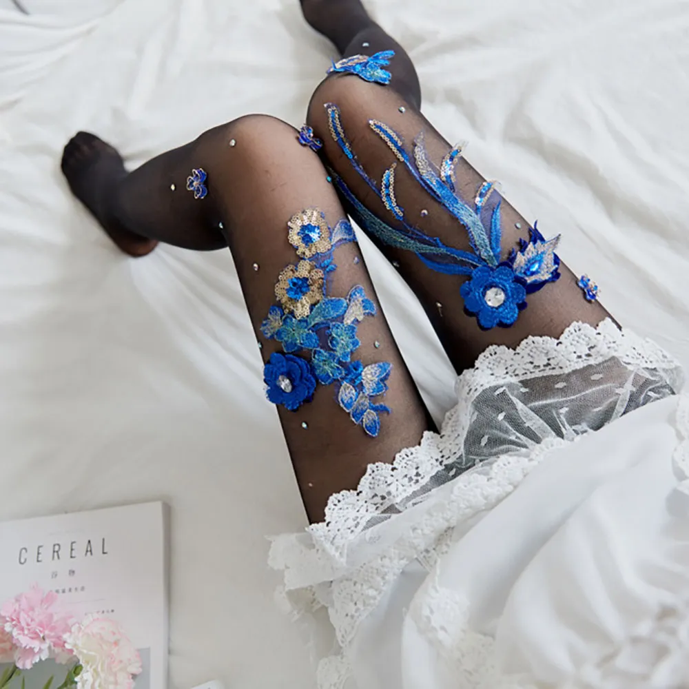 Chaussettes À Paillettes Pour Femmes Mode Femme Sexy Printemps Été