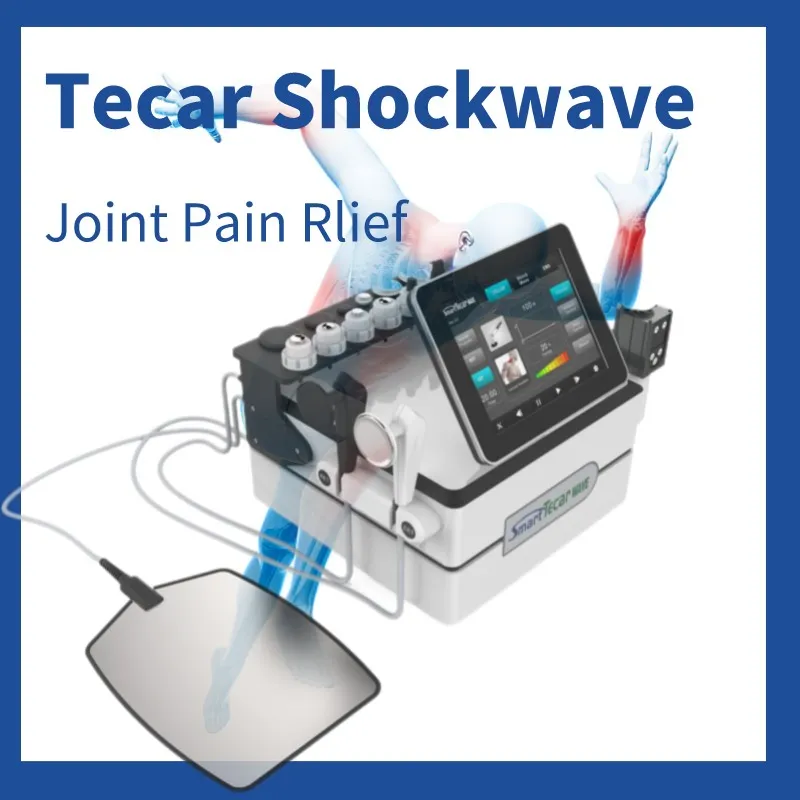 Tecar Diatheramy Shockwave Physiotherpay Machine de massage pour les blessures sportives Lombalgie Traitement ED Fasciite plantaire