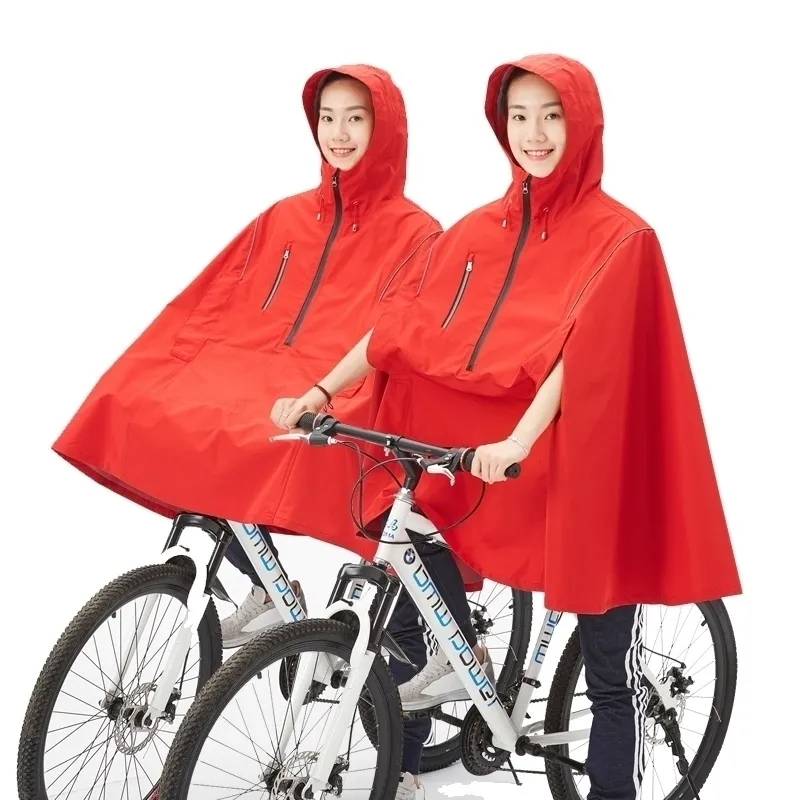 Qian Poncho Womenmen rowerowy płaszcz Multi Gear Odblaskowy projekt rowerowy