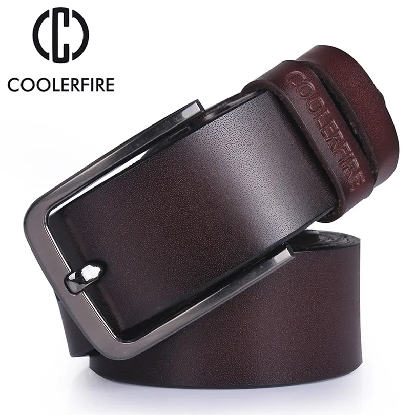 Ceinture en cuir véritable de haute qualité Ceintures de créateurs de luxe Hommes Ceintures pour hommes Cowskin Mode Boucle ardillon vintage pour jeans T200113