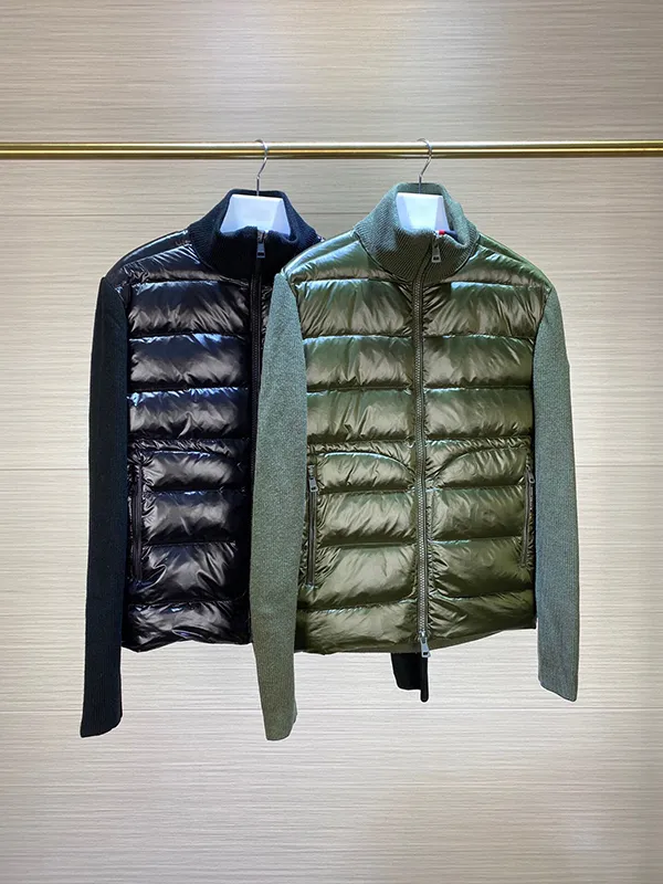 D Pocket Double Zip Knit mens jacket France Luxury Brand coat spring and autumn jackets Size M--XL