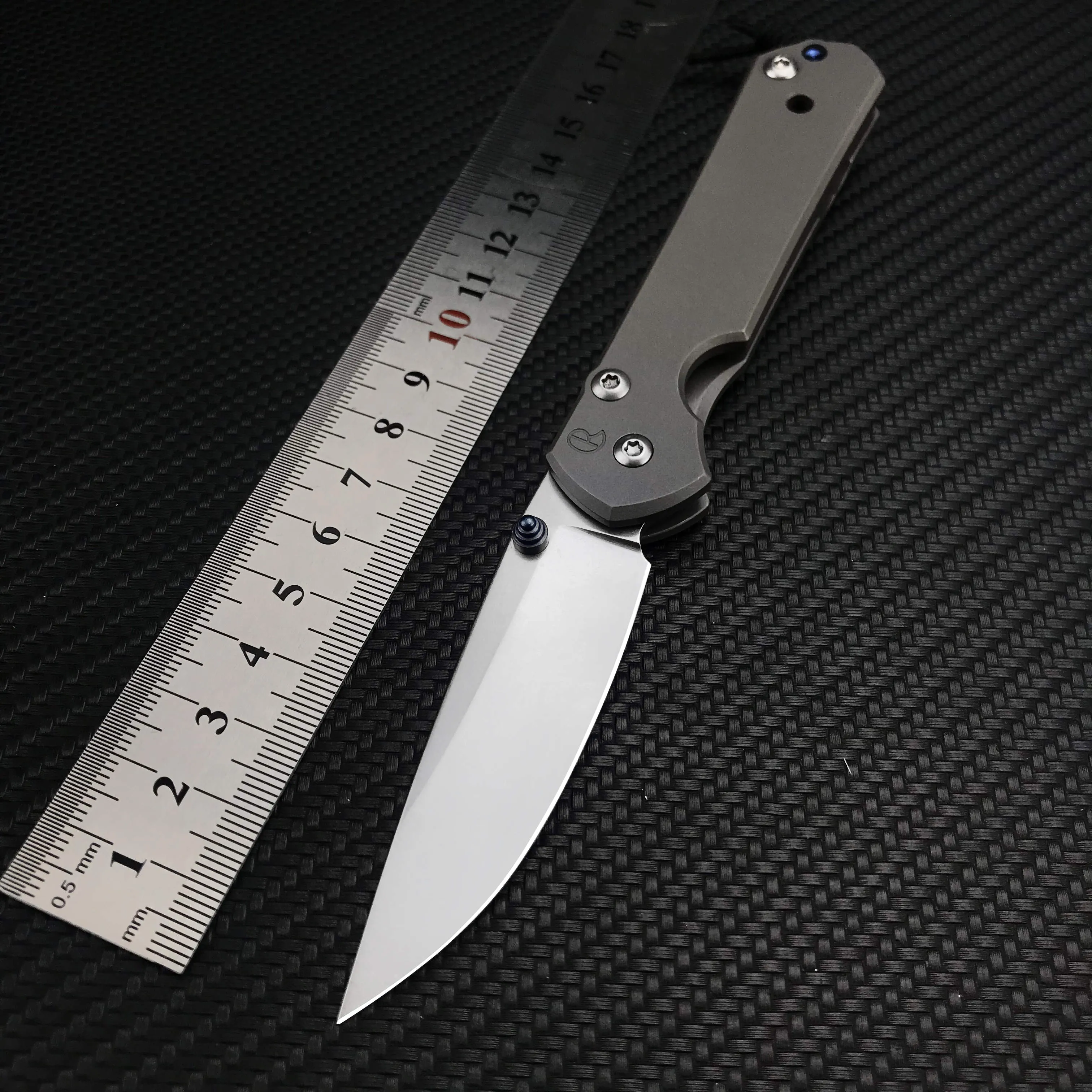 Chris Reeve ラージ Sebenza 21 折りたたみナイフ 3.2 "S35VN ストーンウォッシュブレード アウトドア タクティカル キャンプ ハンティング サバイバル ポケット ユーティリティ EDC コレクション