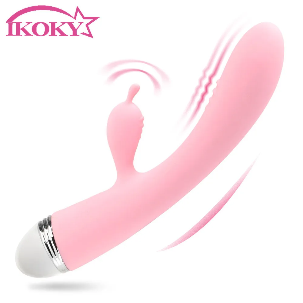 Ikoky Rabbit Vibrator Clitoris Stimtulator VaginaGスポットマッサージ10速