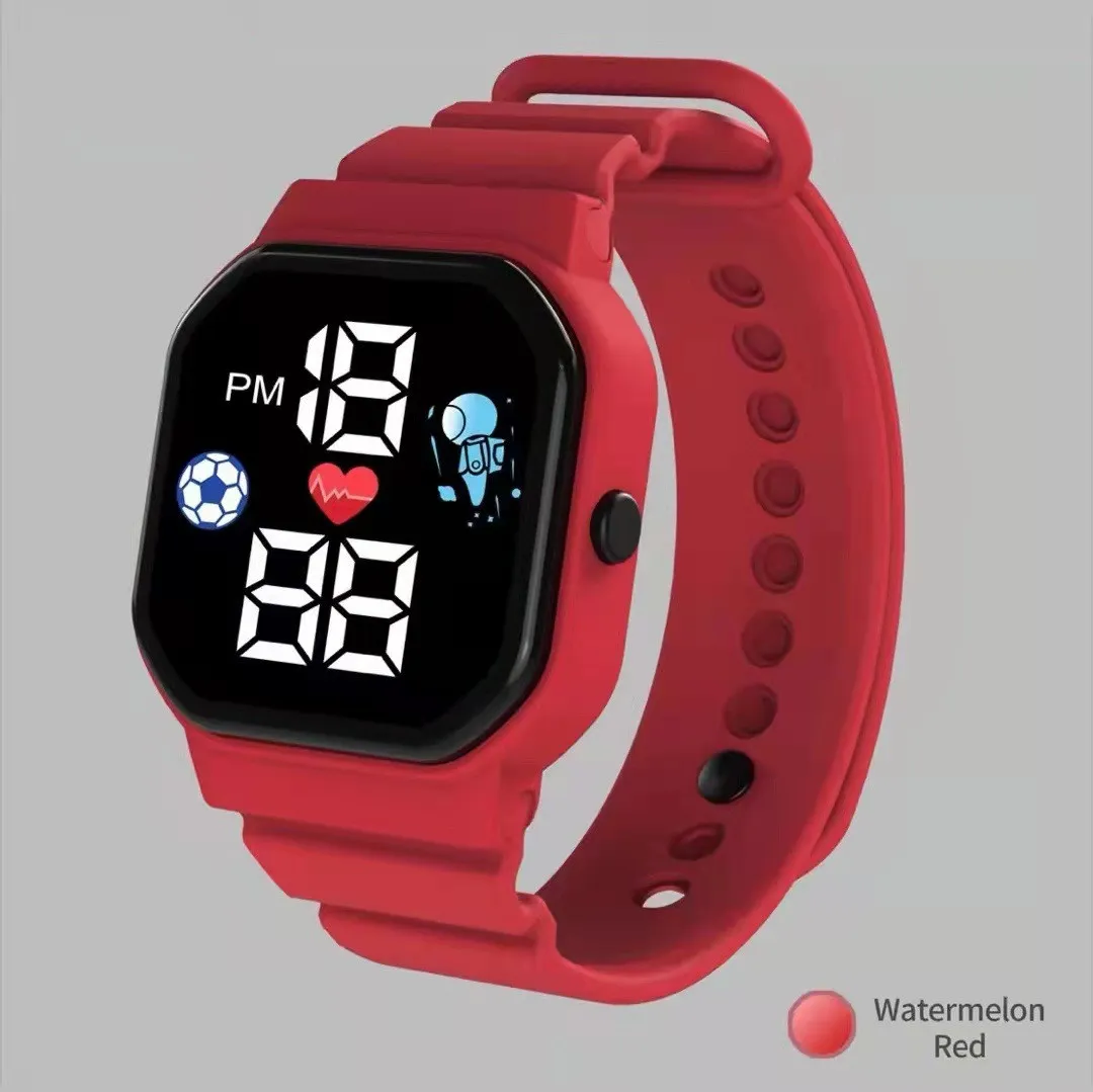 Reloj de pulsera con diseño bonito para niños, reloj de pulsera electrónico Digital resistente al agua, relojes LED deportivos para niños y niñas, reloj infantil