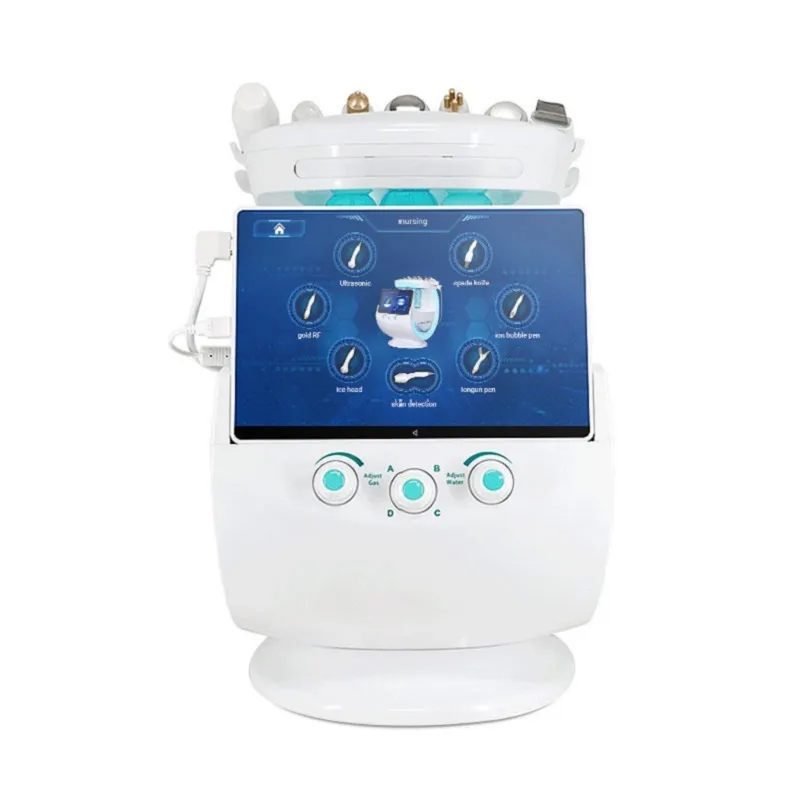 Ny 7 i 1 Smart Ice Blue Plus Hydra Microdermabrasion Hydrodermabrasion Vattenskal Facial Machine Hudanalys Diagnos